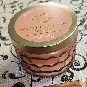 Warm Pumpkin Spice Scented Candle